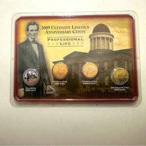 2009 Ultimate Lincoln Anniversary Cents - Professional Life Four (4) Coin Set